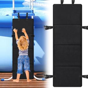 Adnee 600D Oxford Cloth Pool Ladder Protector Cover, 47.5''x16''Pool Step Guards,Swimming Pool Child Saver to Prevent Kids from Climbing,Falling,Drowning and Bunk Bed Ladders Protection