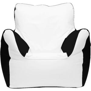 Ocean-Tamer Armchair Marine/Boat Bean Bag, White/Black (Medium)
