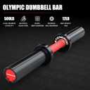 20” Solid Steel Olympic Dumbbell Handles Pair, 500LB
