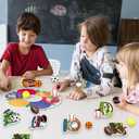 30 Pack Valentines Day Sport Balls with Cards Goodie Bags Bulk Mini Stress Relief Squeeze Sports Balls for Valentines Day School Class Game Prizes Kids Toys Presents Exchange Party Favors