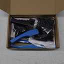 Feekoon Drip Irrigation Punch Hole Tubing Cutter Tools with Barbed Connectors, 2-in-One Drip Tubing Hole Punch for 1/4 Inch Fitting 16 20 25 mm PE Pipe and Emitter(345 Irrigation Plugs)