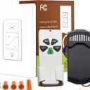 Ceiling Fan Remote Control Kit, Universal Ceiling Fan Remote Control Kit, Fan Remote Control Kit, Ceiling Fan Wall Switch UC9050T UC 9050T, Compatible with Hunter Hampton Bay Harbor Breeze