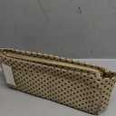 Purse Organizer Insert For Handbags, Silky Touching Bag Organizer Insert With Bottle Holder, Perfect for Speedy, Neverfull, Tote,ONTHEGO ,Artsy,Handbag and More (Slender Medium, Brown polk dots Beige)