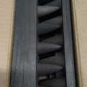 Juexica 2 Pcs Wooden Ring Display Ring Holder Display Stand for Jewelry Wood Jewelry Counter Showcase 3 Step Rings Organizer for 18 Rings Storage Selling(Gray Black)