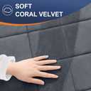 OLANLY Memory Foam Bath Mat 47x24, Ultra Soft and Absorbent Bathroom Rugs, Machine Washable, Comfortable Bath Carpet for Bathroom Floor, Tub and Shower, Dark Grey