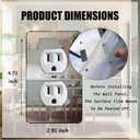 6 Pcs Mirror Acrylic Wall Plate Light Switch Plates Durable Acrylic Mirrored Plates Wall Plates For Electrical Outlets Decorative Outlet Covers