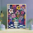 TAOZI&LIZHI Puzzles for Adults 1000 Pieces, Flower in Vase Jigsaw Puzzles for Challenging Family Home Decor Gifts DIY Puzzle Colorful Art - 20 x 27 Inches