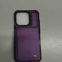 Vinich for iPhone 15 Pro Max Wallet Case with Card Holder, RFID Blocking Credit Slots Kickstand Shockproof Phone Cover for Women Men, Purple