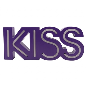 Holiday Home LED Neon Table Sign Kiss - Purple, 1 ct, 2 Pack