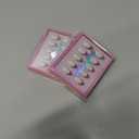 2 x Pink & White French Tip Press on Nails Easter - GJZEZ Soft Gel Almond Nail Press-On, Minimalist Elegant Fake Nails for Women Weddings Bridal Party | 16 Sizes - 32 pcs Reusable Nail, Blush French