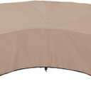ULTCOVER Patio Curved Sofa Cover Waterproof for 4-6 Seater Outdoor Sectional Furniture Couch 158"(Back Arc Length) x 104"(Front Arc Length)
