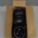 Palonu 9 Pcs Witches Cauldrons Serving Bowls on Rack, Black Plastic Witches Cauldron with Halloween Cake Topper Kitchen Table Holiday Decoration Halloween Indoor Outdoor Party Decor