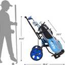 KVV 2-Wheel Junior Golf Cart for 3-10 Years Old Adjustable Upper Bracket