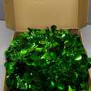 MACTING 3PCS Christmas Pop up Tree with Lights Timer 3FT&4FT&5FT Green Collapsible Tinsel Pencil Tree Easy-Assembly Coastal Glitter Artificial Tree for Porch Apartment Corner Home Party Xmas Decor