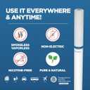 Stop Smoking, Smokeless Inhaler with Soft Tip Chewable Mouth Grip for Maximum Relief, Oral Fixation Support, Clinically Studied, Oxygen Inhaler Quit Smoking Aid (Oxygen Inhaler, 1 Pack)