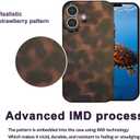 Aesthetic Tortoise Shell Phone Case for iPhone 17 - Cute Leopard | Brown Cheetah Print Slim IMD Protective Cover | Durable Fade-Proof | Girly Gift for Girl Women -Trendy Tortoise