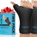 Two Pack | Wearable Thumb & Wrist Ice Pack  Reusable Hot Cold Compression for Hand, Finger, Carpal Tunnel, Arthritis, and Tendonitis Relief (S/M)