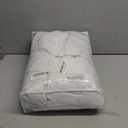 Blackout Pinch Pleated Pure White 92 Inch Long Curtains for Dining Room 2 Panels Set, Memory Trained Two Layer Natural Linen Textured Windows Curtain Thermal Sound Dampening Drapes with Hooks & Rings