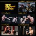 MoneyFyte Crown MMA Gloves for Men & Women Martial Arts Punching Bag Gloves, UFC Grappling Fighting & Kickboxing Gloves Pre-Curved Half Finger Boxing Sparring Glove