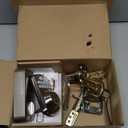 Veise Fingerprint Door Lock with 2 Lever Handles - Keyless Entry Door Lock, Electronic Keypad Deadbolt, Digital Smart Code & Front Handle Sets, Auto-Locking, Easy Installation, Satin Nickel