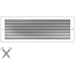 HVAC Premium 14'' X 6'' Aluminum Return Grille - Easy Air Flow - Linear Bar Grilles [Outer Dimensions: 15.875'' w X 7.875'' h]