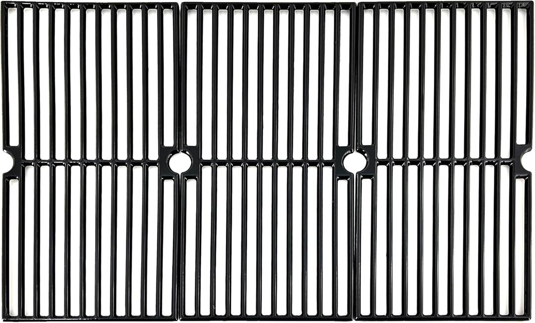 Direct store Parts DC118 Cast Iron Cooking grid Replacement for Brinkmann 810-1415-F, 810-1470, 810-8300, 810-8300-F, for Grill King 810-9325-0, set of 3 Cooking Grate (17 5/8" x 27 7/8")