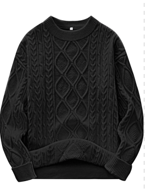 ANRABESS Women Oversized Chunky Cable Knitted Vintage Sweater 2025 Fall Winter Outfits Medium ANRABESS Women Oversized Chunky Cable Knitted Vintage Sweater 2025 Fall Winter Outfits Medium