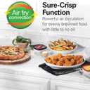 Hamilton Beach Sure-Crisp Air Fryer Toaster Oven Combo, Fits 9 Pizza, 4 Slice Capacity, Powerful Circulation, Auto Shutoff, Stainless Steel (31403)