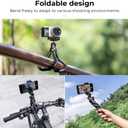 K&F CONCEPT Mini Tripod Stand, Flexible Camera Cellphone Tripod with Bluetooth Remote, 1/4'' Screw with Phone Holder&Cold Shoe, 6.6lbs Max Load Compatible with Smartphone/Canon Nikon Sony Camera, Black