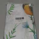 Green Cute Floral Shower Curtain, Watercolor Birds, Butterflies, Snails & Flower Design Shower Curtains for Chic Bathroom, Nature-Inspired Garden Fabric Shower Curtain, 72 x 72