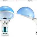 DENFANY Hair Steamer Facial Steamer 2 in 1 Nano Ionic Steam for Deep Hydration, Adjustable Arm, Easy-Clean Wide Mouth Tank, Home & Salon Use