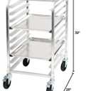 Winco 10-Tier Aluminum Sheet Pan Rack with Brake
