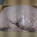 Hobestluk Bean Bag Chairs Beanbag Chair with Filler Adult Bean Bags with Fluffy Ripple Cover, Giant Bean Bag Chairs for Adults (Pink, 4FT - 44" x 44" x 24")