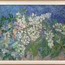 VIYYIEA Framed Canvas Wall Art, Flowers Wall Art for Living Room, Vintage Oil Painting Picture, Van Gogh Home Decor, Bathroom Wall Decor -Chestnut Branches-(16"x20")