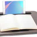 Portable Laptop Desk Fits Up to 16 Laptops, with Tablet Slot, Built-in Cushion, Great for Home & Office,Lap Desk with Cushion (Walnut, Medium)