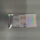 BTArtbox Press On Nails Short - Square French Tip Press On Nails, Fake Nail with Nail Glue, Natural Reusable Stick On Nails in 15 Sizes - 30 Fake Nails Kit, Silken Halo