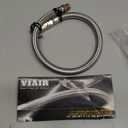 Viair 92793 Braided Leader Hose Silver 21in. (21" With Check Valve)