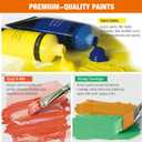 Acrylic Paint Set,48 Colors 0.74 oz/22ml Tubes,Highly Pigment Art Paints for Canvas,Wood,Fabric,Paper, Giftable Choice for Artists,Beginner to Pro (48 Colors), 0.7 Fl Oz