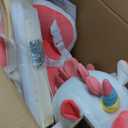 labebe Baby Rocking Horse with Seat Belt,Ride Unicorn Bouncer for Kid 6 Month -3 Years,Stuffed Animal Rocker,Riding Toy for Baby Girls, Nursery Birthday Gift