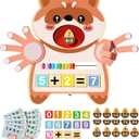 Preschool Learning Toys for Toddlers 3-5, Educational Math Counting Blocks with Fingers, Montessori STEM Sensory Board Games for Kids, for 2 3 4 Year Old Boys Girls