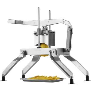 VEVOR Commercial Vegetable Slicer, 3/8" and 3/16" Tomato Slicer, Stainless Steel and Aluminum Alloy Vegetable Cutter Slicer, Manual Tomato Slicer with Non-slip Feet, for Tomatoes, Potatoes, Onions