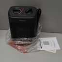 Space Heater, 1500W Electric Heaters Indoor Portable with Thermostat, PTC Fast Heating Ceramic Room Small Heater with Heating and Fan Modes for Bedroom, Office and Indoor Use (10IN)