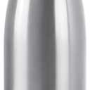Milton Insulated Water Bottle 1 Liter, Stainless Steel Double Walled Vacuum for 24 Hours Hot and Cold with Cover, Leakproof, BPA Free, Thermosteel Duo-DLX 1000 (34 oz) Silver
