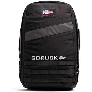 GORUCK Rucker 4.0 20L Black - Purpose Built Rucking Backpack, Military Weight Training Rucksack w/Ruck Plate Pocket and Extra Padded Straps