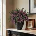 Juxdp 4 Pcs Artificial Nandina Berry Stem for Vase - 36" Realistic Faux Berry Spray, Fake Plant Branches with Stems for DIY Bouquet, Shower, Farmhouse, Mantel, Home Decor (Dusty Plum)