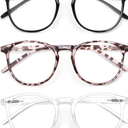 IBOANN Iconic Blue Light Glasses for Woman - Computer Glasses 99% Blue Light Blocking - Anti Eyestrain & UV Glare Protection