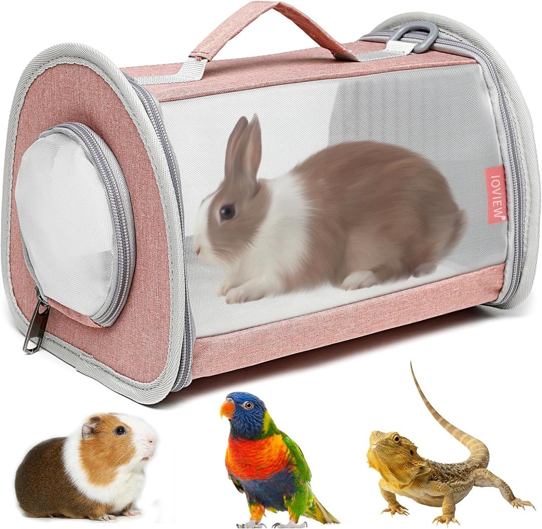 Guinea Pig Carrier Travel Small Animal Carrier Bag Lizard Bird Rabbit Carrier Cage Squirrel Breathable Bag Portable Travel Hamster Small Pet Hangbag (Large, Pink) Guinea Pig Carrier Travel Small Animal Carrier Bag Lizard Bird Rabbit Carrier Cage Squirrel Breathable Bag Portable Travel Hamster Small Pet Hangbag (Large, Pink)