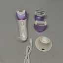 VOYOR Epilator for Women, Cordless Epilators Hair Removal for Women, 3 in 1 Hair Removal Device for Leg Arm Face with 30 Tweezers, Rechargeable Wet & Dry Electric Lady Shaver & Trimmer BM300 (Purple)