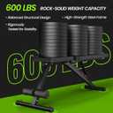 Adjustable Weight Bench for Home Gym, Foldable Workout Bench for Full Body Fitness Dumbbell Exercise, 600LBS Incline Decline Flat Bench with Resistance Bands for Strength Training