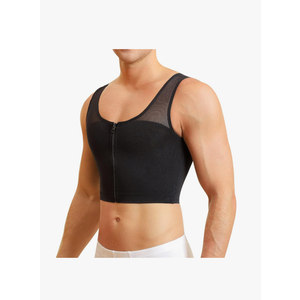 TAILONG Gynecomastia Compression Shirts for Men Chest Binder Vest Slimming Undershirt Shapewear Tank Top XL